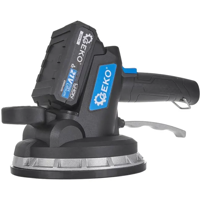 GEKO Tegeltrilgereedschap - Accu Zuignap - Verstelbare Trilling - 180mm - Inclusief 2 Batterijen