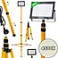 Keltin LED bouwlamp - 50W - telescopisch statief - neutraal wit 4500K - verstelbare hoogte 60-160 cm