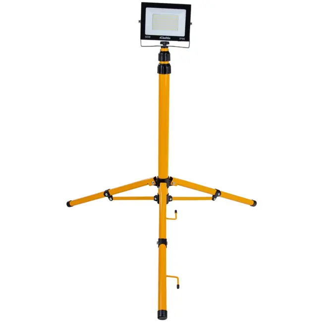 Keltin LED bouwlamp - 50W - telescopisch statief - neutraal wit 4500K - verstelbare hoogte 60-160 cm