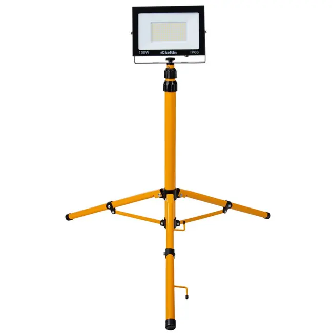 Keltin LED bouwlamp - 100W - telescopisch statief - neutraal wit 4500K