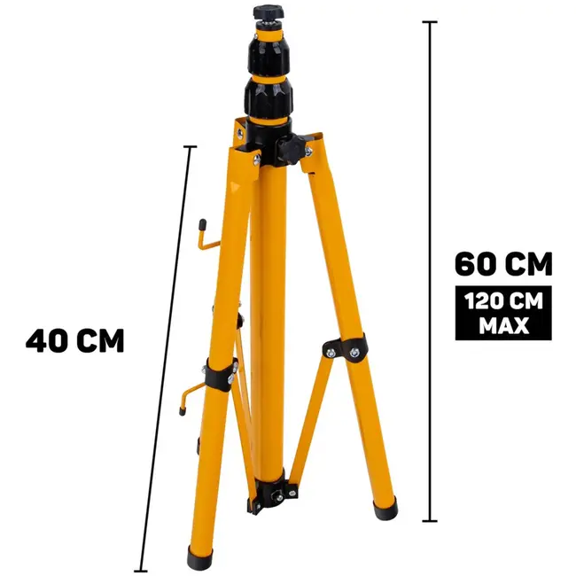 Keltin LED bouwlamp - 100W - Telescopisch statief - Koud wit 6500K - Verstelbare hoogte 60-160 cm