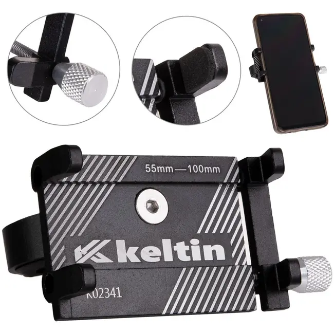 Keltin Fietshouder - Aluminium - Verstelbaar - Universeel - Beschermend - Lichtgewicht