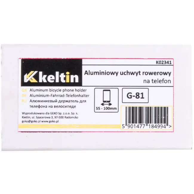 Keltin Fietshouder - Aluminium - Verstelbaar - Universeel - Beschermend - Lichtgewicht