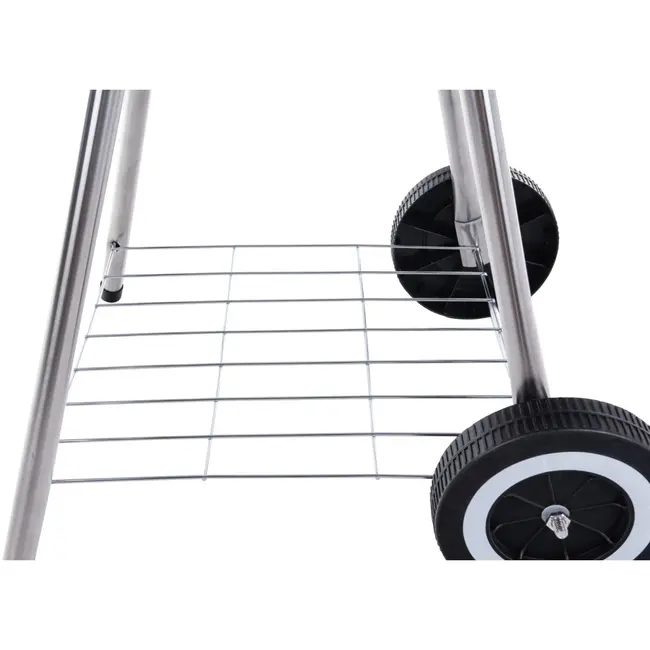 GEKO Ronde houtskoolbarbecue - Met deksel - Ø 39 cm rooster - Zwart - Inclusief hoes