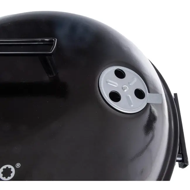 GEKO Ronde houtskoolbarbecue - Met deksel - Ø 39 cm rooster - Zwart - Inclusief hoes