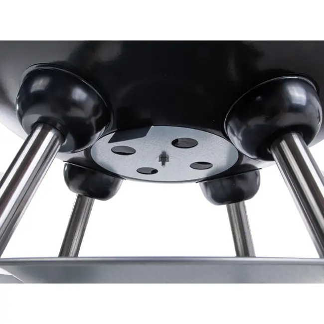 GEKO Ronde houtskoolbarbecue - Met deksel - Ø 39 cm rooster - Zwart - Inclusief hoes