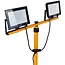 Keltin LED bouwlamp - verstelbare telescoopstandaard - koel wit 6500K - 2x50W - IP66 bescherming