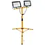 Keltin Telescopische LED-bouwlamp - 2x100W - Neutraal Wit 4500K - Verstelbare Hoogte 60-160 cm - IP66