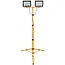 Keltin Telescopische LED-bouwlamp - 2x100W - Neutraal Wit 4500K - Verstelbare Hoogte 60-160 cm - IP66