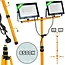 Keltin LED bouwlamp - telescoopstatief - koud wit licht - 2x100W - IP66 bescherming