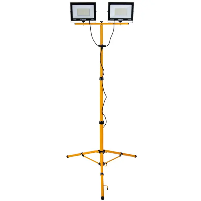Keltin LED bouwlamp - telescoopstatief - koud wit licht - 2x100W - IP66 bescherming