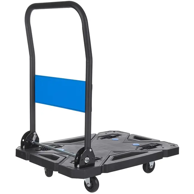 GEKO Modulaire platformwagen - 150 kg draagkracht - inklapbare handgreep - 53x73 cm