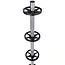 GEKO Mobiel wielopslagrek - 100 kg draagvermogen - 46x46x116 cm - met remmen