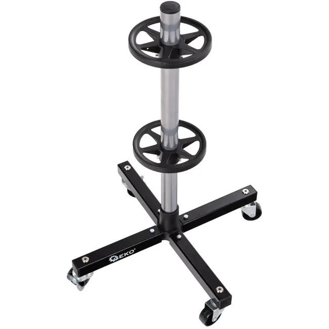 GEKO Mobiel wielopslagrek - 100 kg draagvermogen - 46x46x116 cm - met remmen