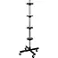 GEKO Mobiel wielopslagrek - 100 kg draagvermogen - 46x46x116 cm - met remmen