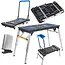 GEKO Multifunctionele werkbank - 7-in-1 - Opvouwbaar - 109x55 cm - Met wielen