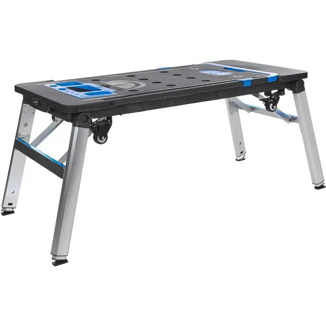 GEKO Multifunctionele werkbank - 7-in-1 - Opvouwbaar - 109x55 cm - Met wielen