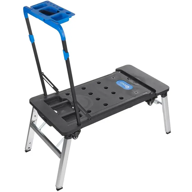 GEKO Multifunctionele werkbank - 7-in-1 - Opvouwbaar - 109x55 cm - Met wielen