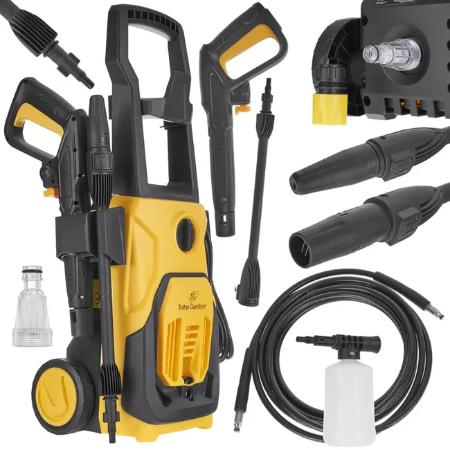 John Gardener Hogedrukreiniger - 1800W - 90/135 BAR - Mobiel en Krachtig