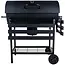 GEKO Barbecue met Thermometer - Vatenmodel - Opvouwbare Planken - Zwart - 71x45 cm Grillrooster