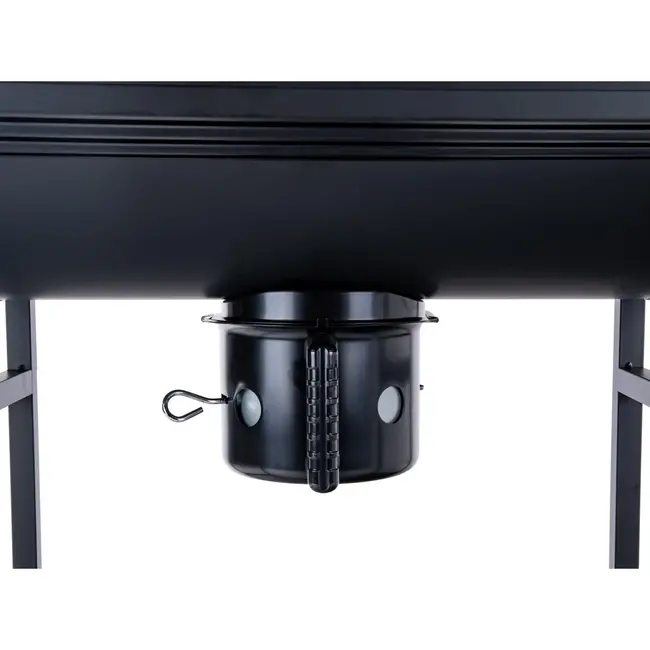 GEKO Barbecue met Thermometer - Vatenmodel - Opvouwbare Planken - Zwart - 71x45 cm Grillrooster