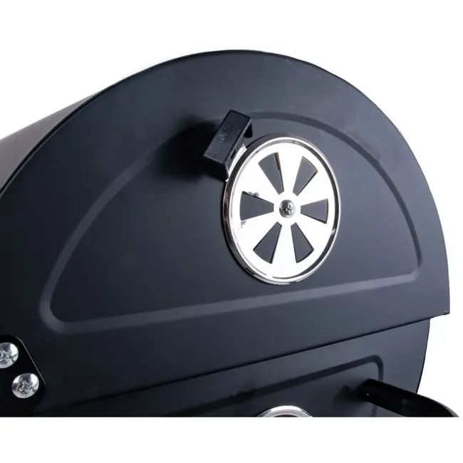 GEKO Barbecue met Thermometer - Vatenmodel - Opvouwbare Planken - Zwart - 71x45 cm Grillrooster