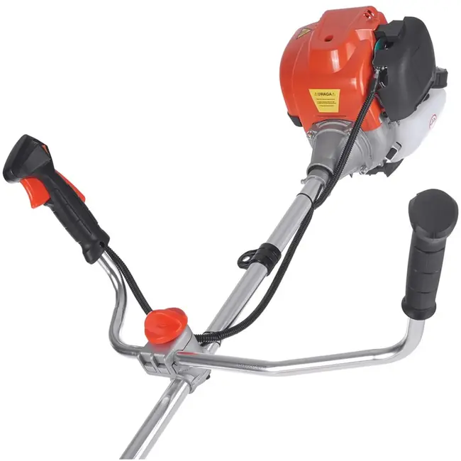 John Gardener 4-takt benzine bosmaaier 37,7cc met 3-tands mes, zaagblad, trimmerkop en veiligheidsuitrusting