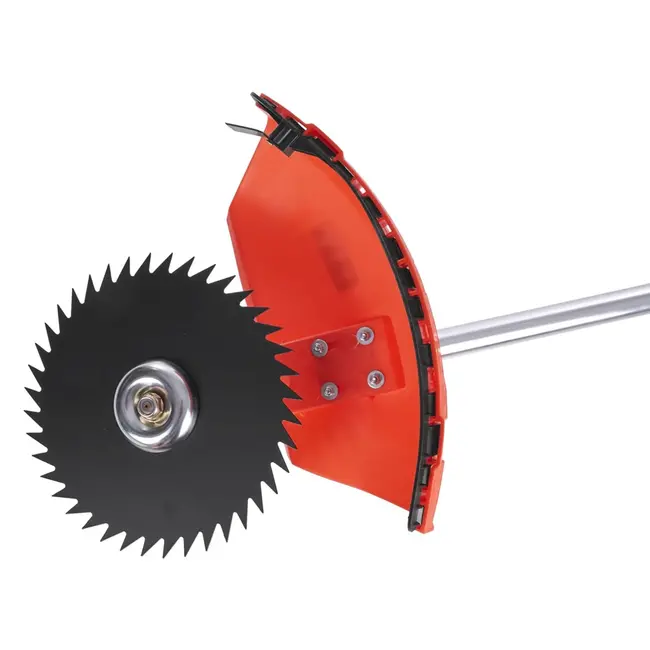 John Gardener 4-takt benzine bosmaaier 37,7cc met 3-tands mes, zaagblad, trimmerkop en veiligheidsuitrusting