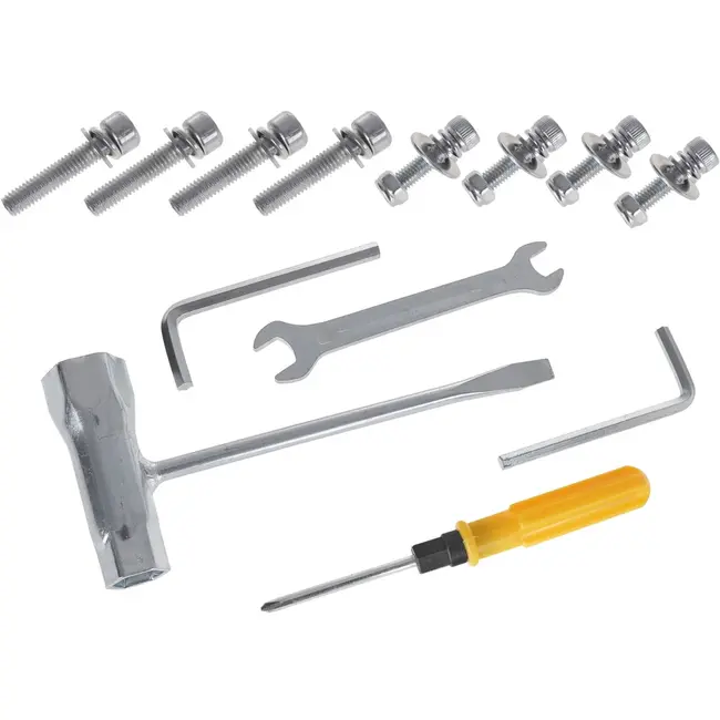 John Gardener 4-takt benzine bosmaaier 37,7cc met 3-tands mes, zaagblad, trimmerkop en veiligheidsuitrusting