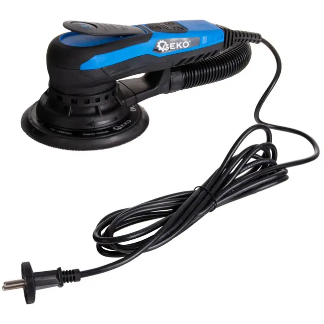 GEKO 150mm elektrische schuurmachine - borstelloos - 350W - ergonomisch ontwerp - stofafzuiging