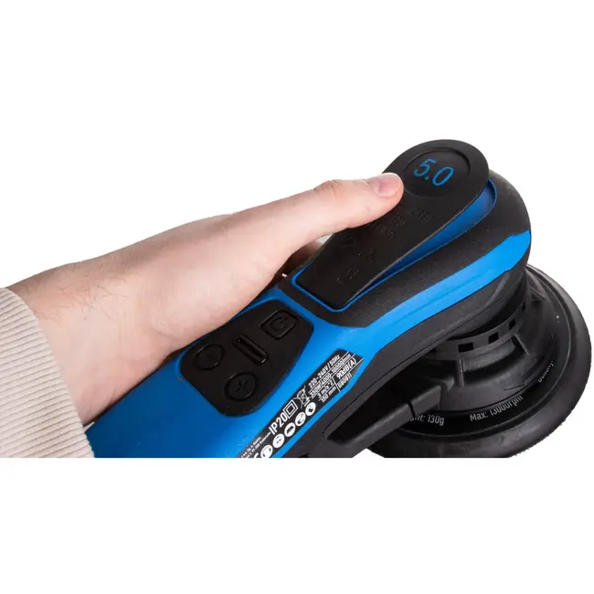 GEKO 150mm elektrische schuurmachine - borstelloos - 350W - ergonomisch ontwerp - stofafzuiging