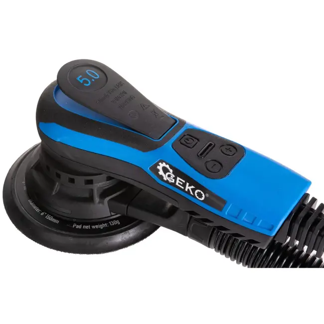 GEKO 150mm elektrische schuurmachine - borstelloos - 350W - ergonomisch ontwerp - stofafzuiging