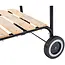 GEKO Verstelbare houtskoolbarbecue - 40x40 cm - Met zijplanken en luchtcirculatiecontrole