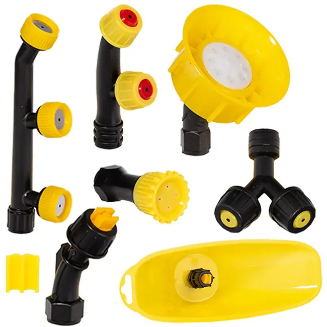 GEKO Accu-rugsproeier - 12L - 7 verwisselbare sproeikoppen - Verstelbare lans tot 100 cm - Comfortabele draagriemen