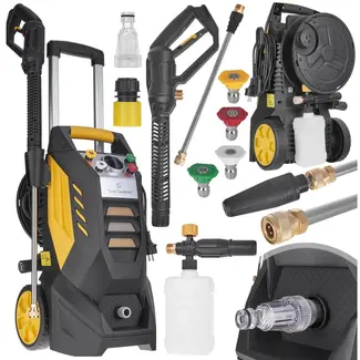 John Gardener Krachtige hogedrukreiniger - 2500W - 130/195 BAR - Inclusief accessoires