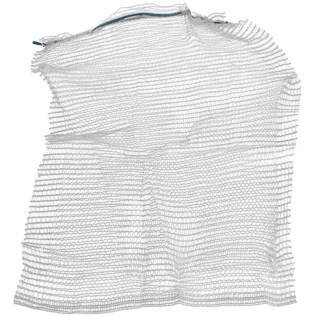 GEKO Raschel zak - 42x60 cm - 15 kg - wit - met trekkoord - 100 stuks