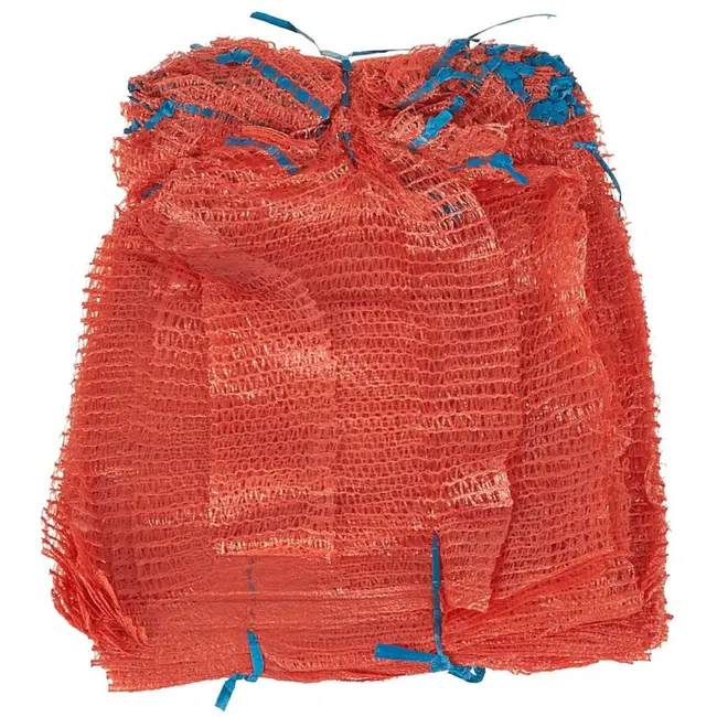 GEKO Raschel zak - trekkoord - 30x50 cm - oranje - 5 kg capaciteit - 100 stuks