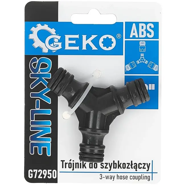 GEKO 3-weg slangverdeler - weerbestendig - eenvoudig te installeren - universele compatibiliteit