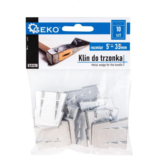 GEKO Wiggen voor handvatten - met haken - 5 mm dik - set van 10 stuks