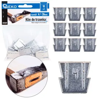 GEKO Wig voor handvat - met haken - 4 mm dik - set van 10 stuks