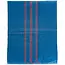 GEKO Grote geweven polypropyleen zak - 65x105 cm - 50 kg draagkracht - blauw/rood - 100 stuks