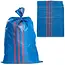 GEKO Polypropyleen zak - 50x80 cm - 30 kg - Blauw/rood - Weerbestendig - 100 stuks