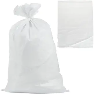 GEKO Witte polypropyleen zak - 50x80 cm - 30 kg draagkracht - Weerbestendig - 100 stuks