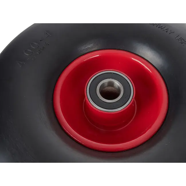 GEKO Volledig wiel - gladde slick band - 4.00-4 - 20 mm naaf - 80 kg belasting