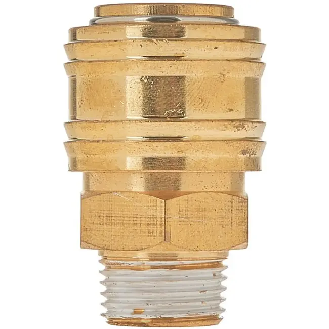 Tvardy Snelle koppeling vrouwelijk - messing - 3/8" buitendraad - duurzaam en corrosiebestendig