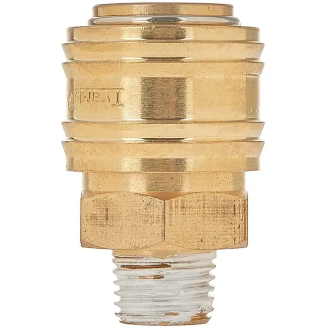 Tvardy Koppelstuk messing - snelkoppeling vrouwelijk - 6,35 mm - duurzaam - corrosiebestendig