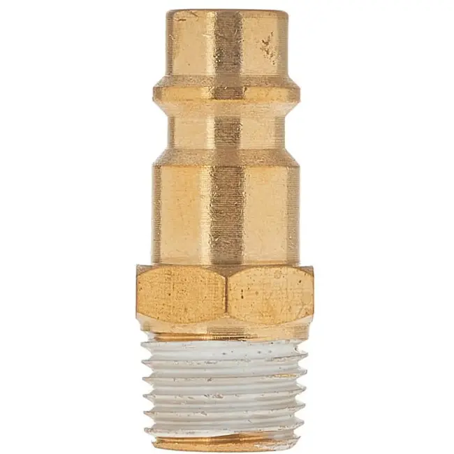 Tvardy Messing plug - externe schroefdraad - robuust - corrosiebestendig - 1/4"