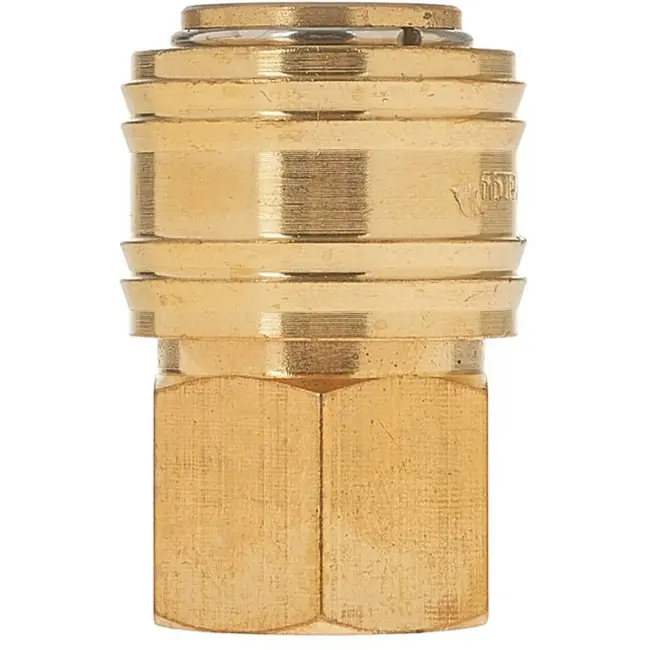 Tvardy Messing snelkoppeling - interne draad - duurzaam - corrosiebestendig - 6 mm