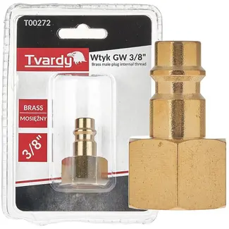 Tvardy Messing plug - Interne schroefdraad 3/8" - Corrosiebestendig - Voor veeleisende systemen