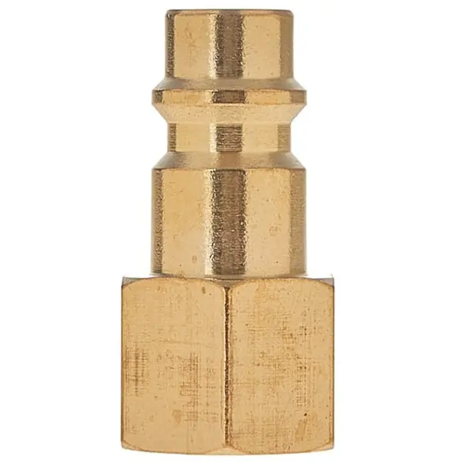 Tvardy Messing plug - interne schroefdraad - corrosiebestendig - 6,35 mm